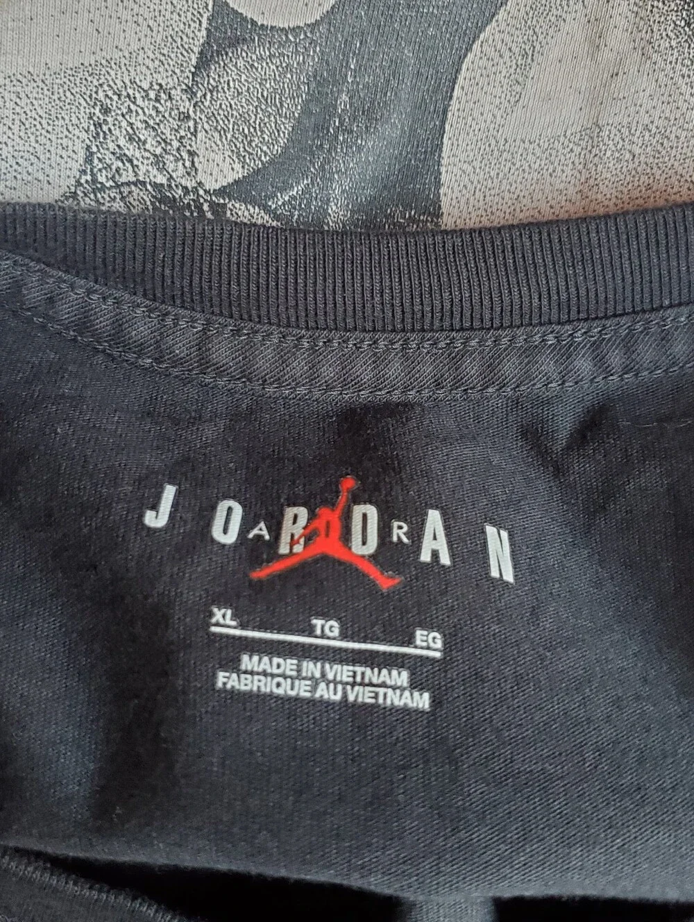 Jordan Air Jordan Tatum Graphic T-shirt  Black Preppy Festival Sporty XL Crewnec